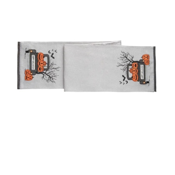 Halloween LED table runner with lights in trucks on one side! - Picture 2 of 11